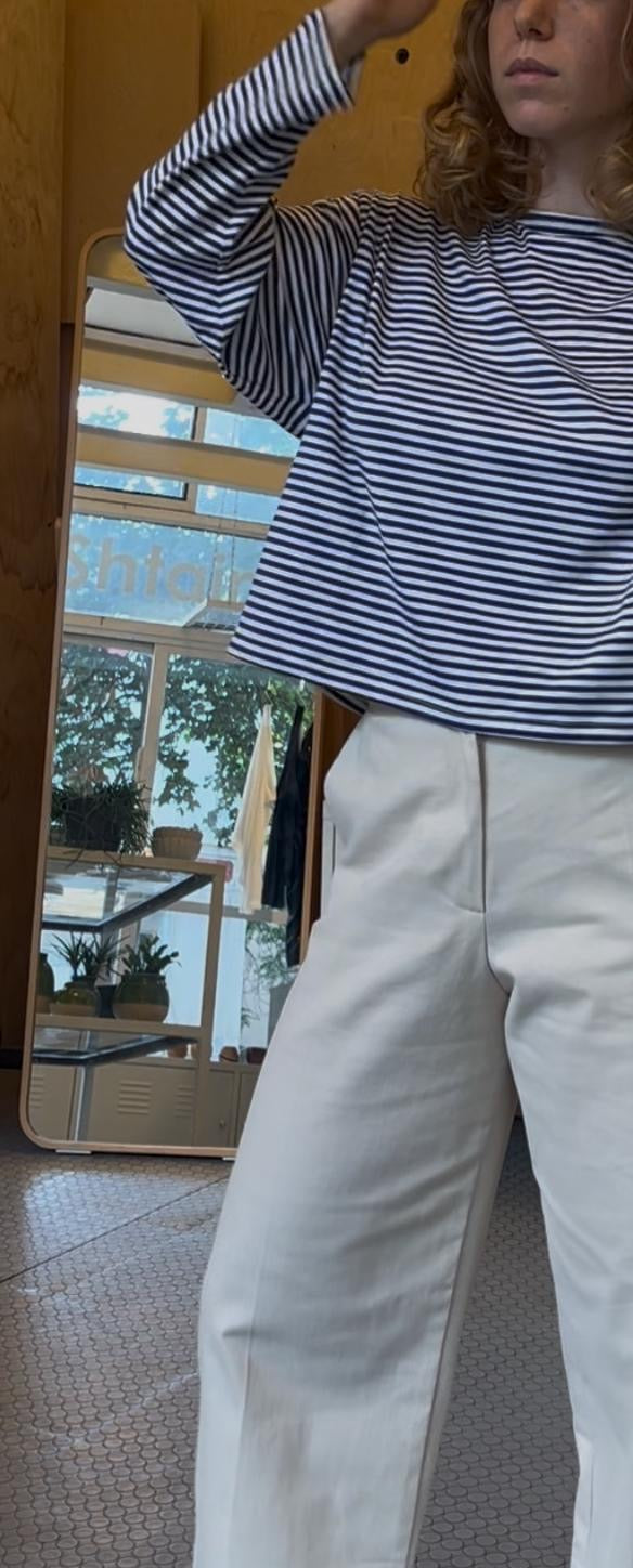 חולצת פסים - כחול לבן