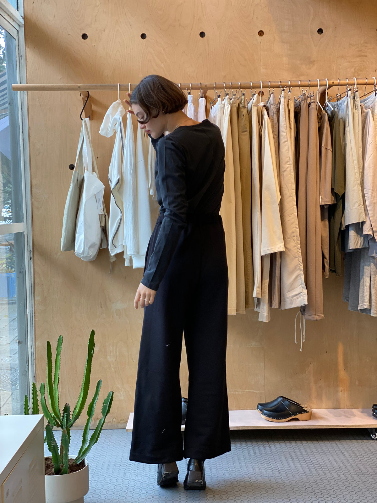 מכנסיי פריז שחור