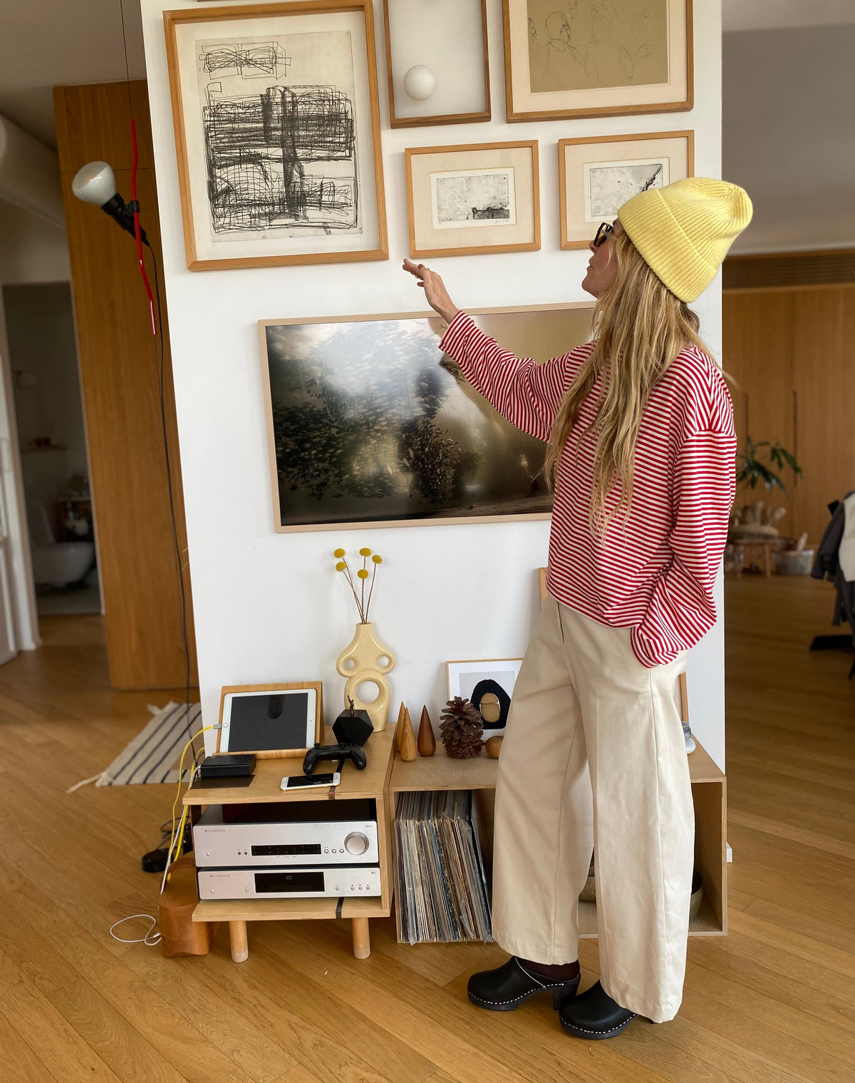 חולצת פסים - אדום לבן