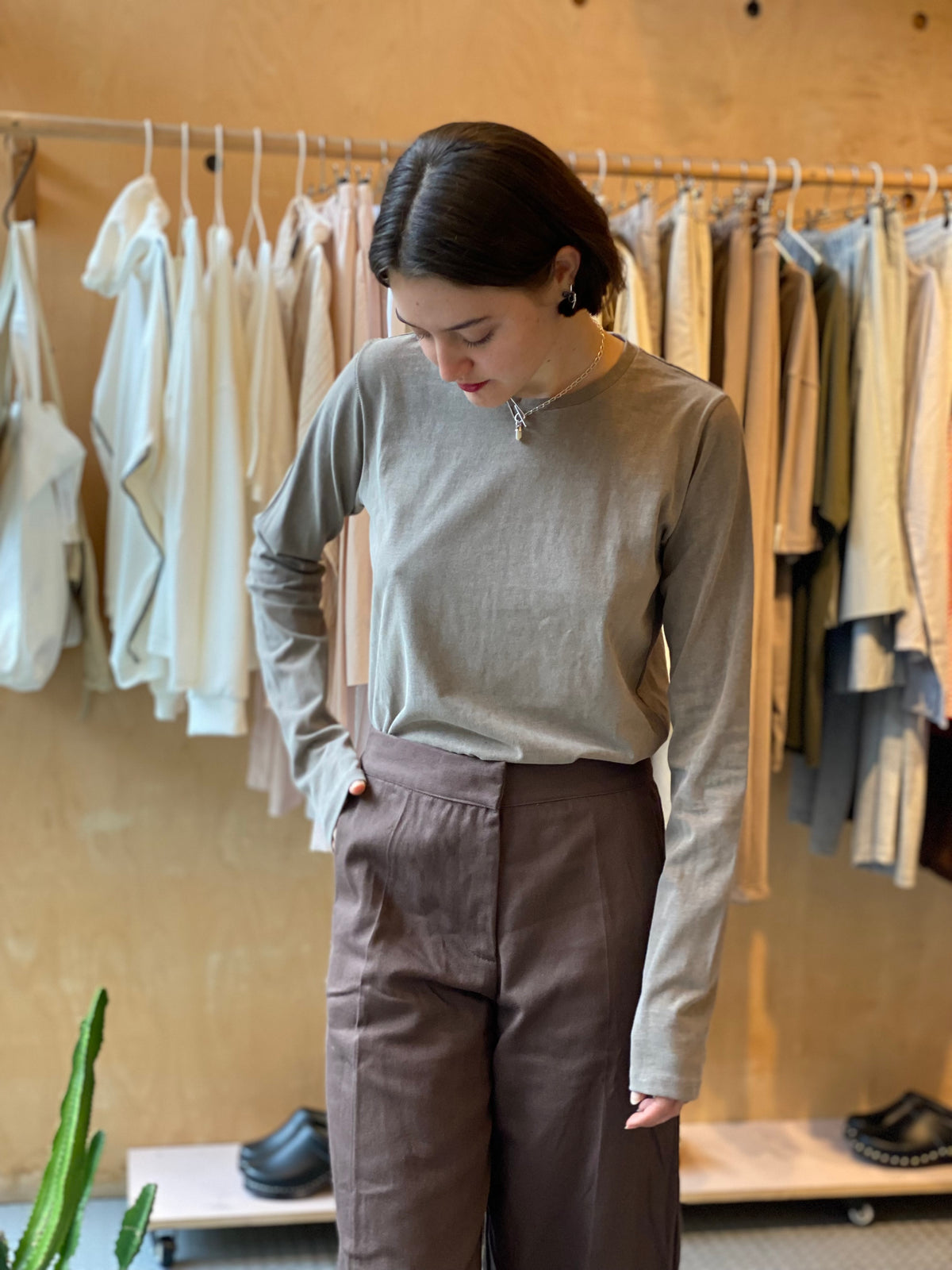 מכנסיי אירופה - חום