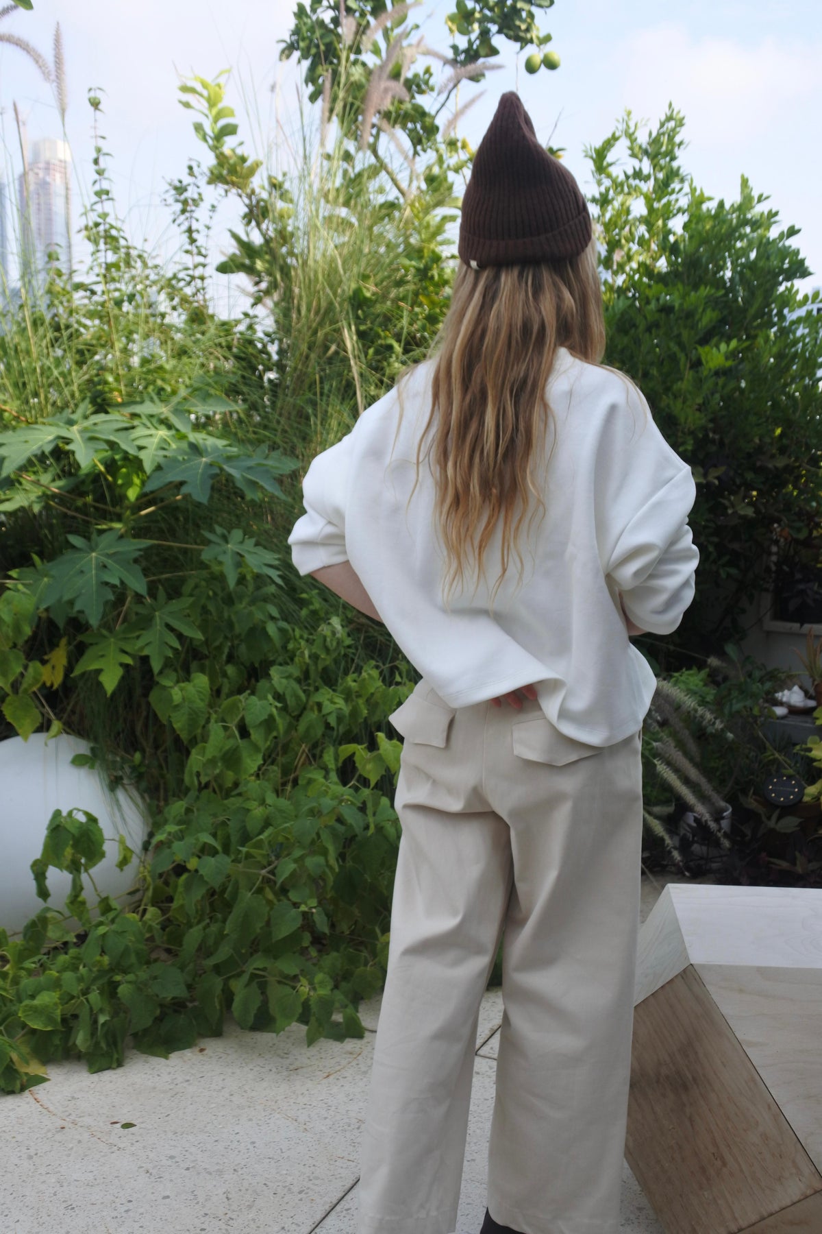 מכנסיי אירופה - שמנת