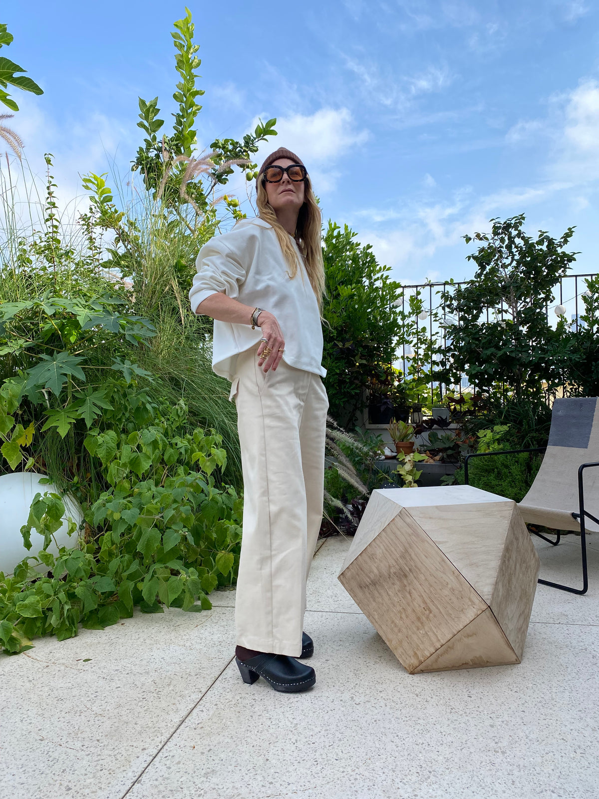 סווטשרט גדול -  שמנת