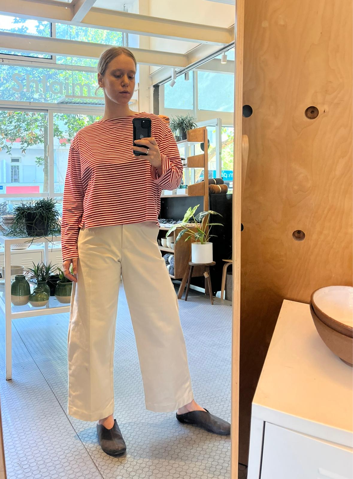 חולצת פסים - אדום לבן