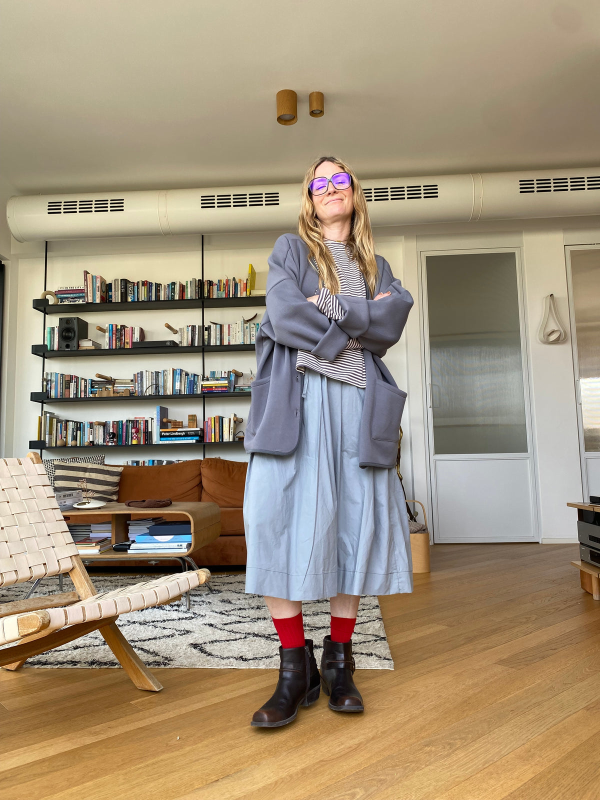 קרדיגן אפור