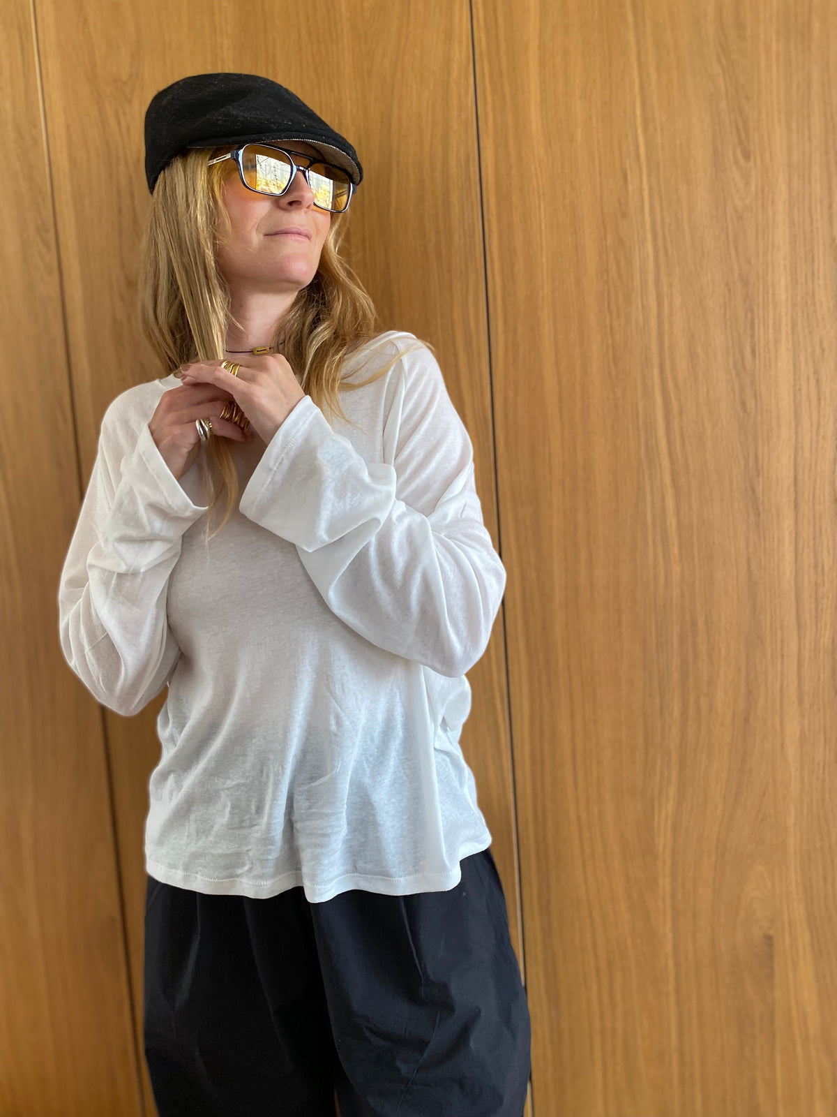 חולצת רגלן - לבנה