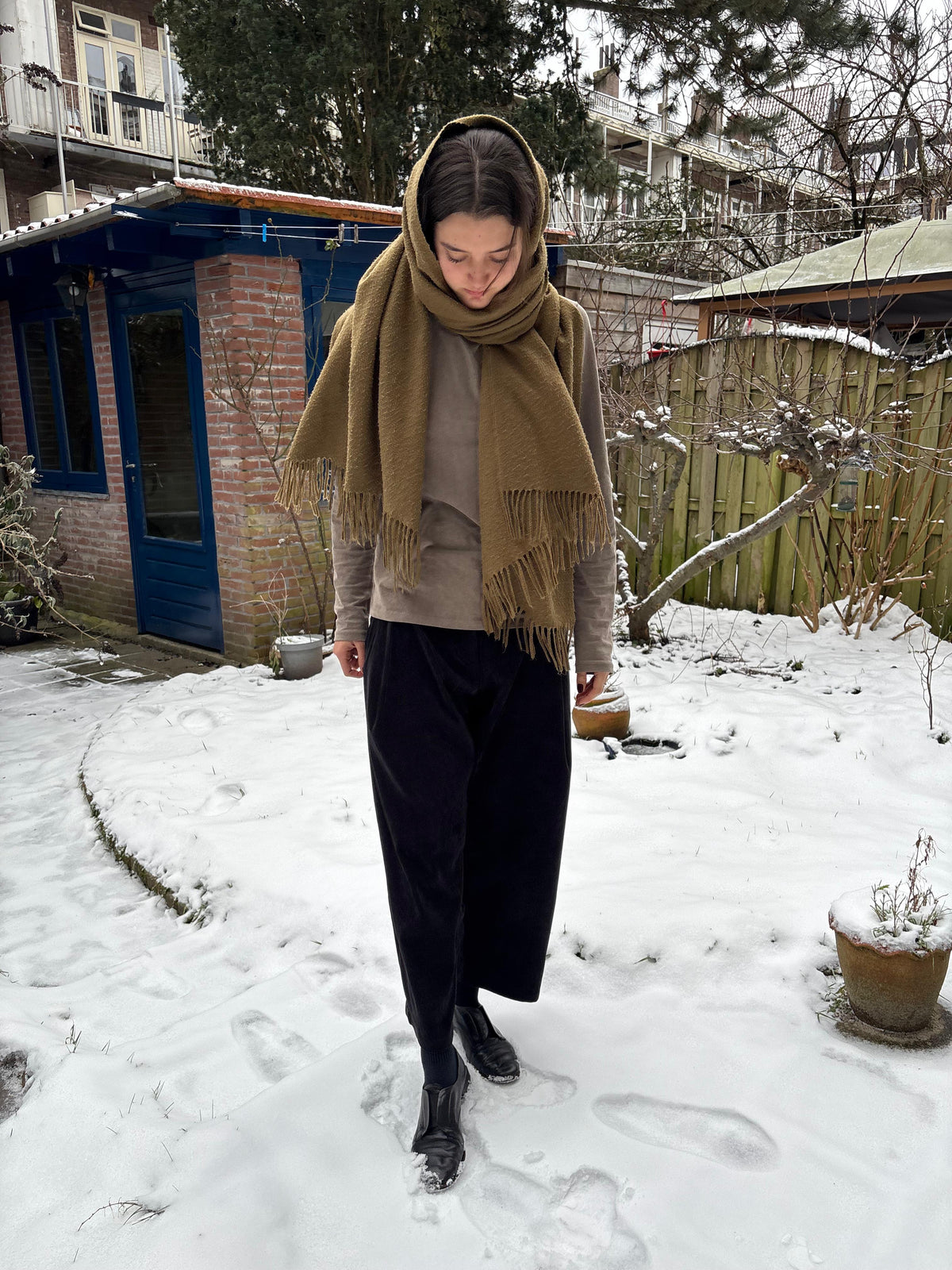 מכנסי פנסים - קורדרוי שחור