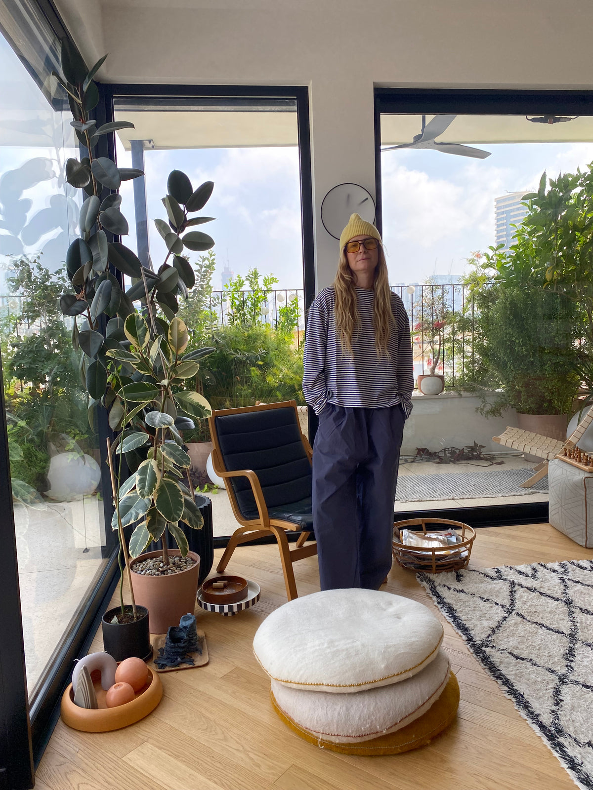 מכנסיי אסיה - כחולים