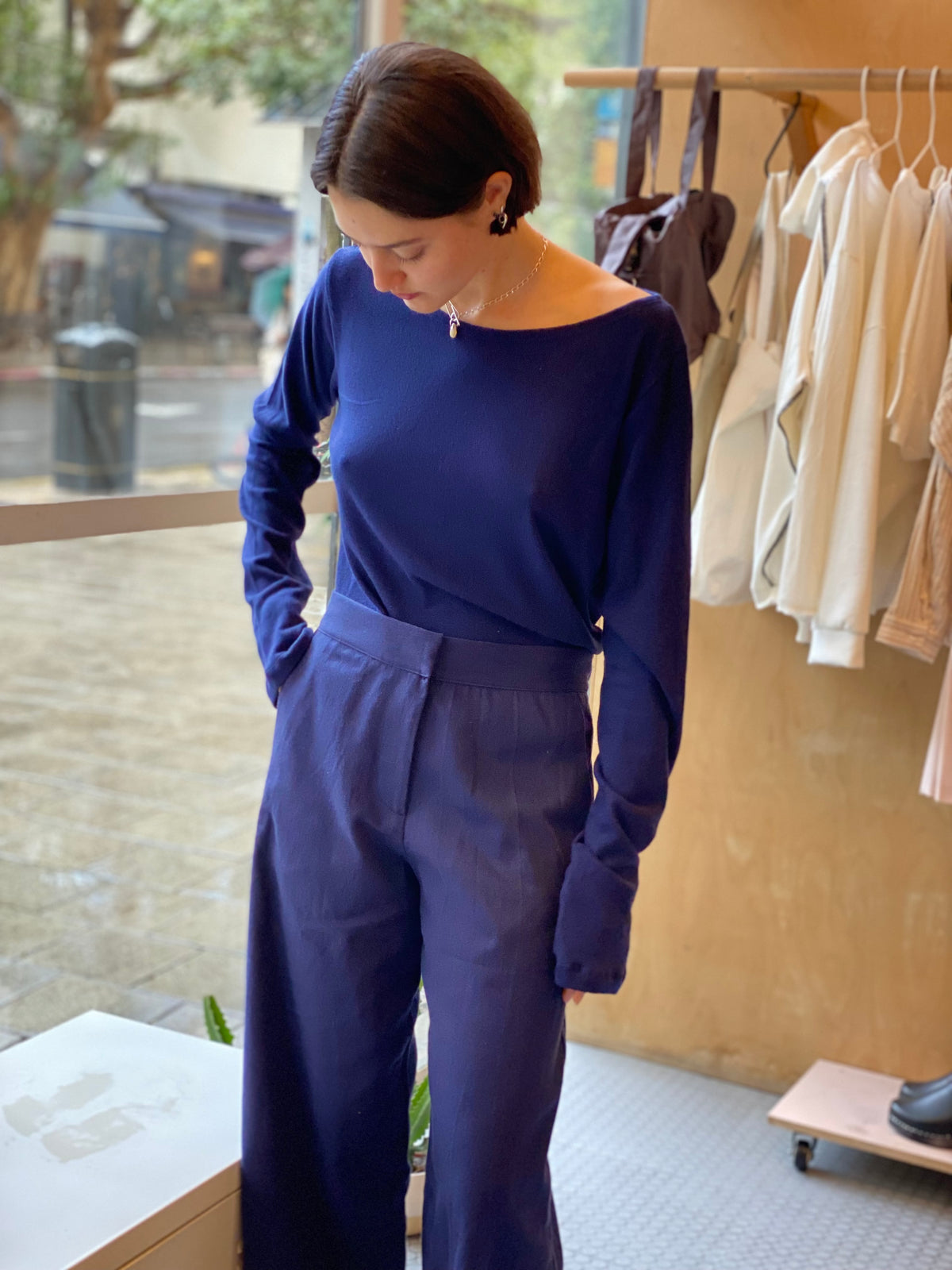 מכנסיי אירופה - כחול