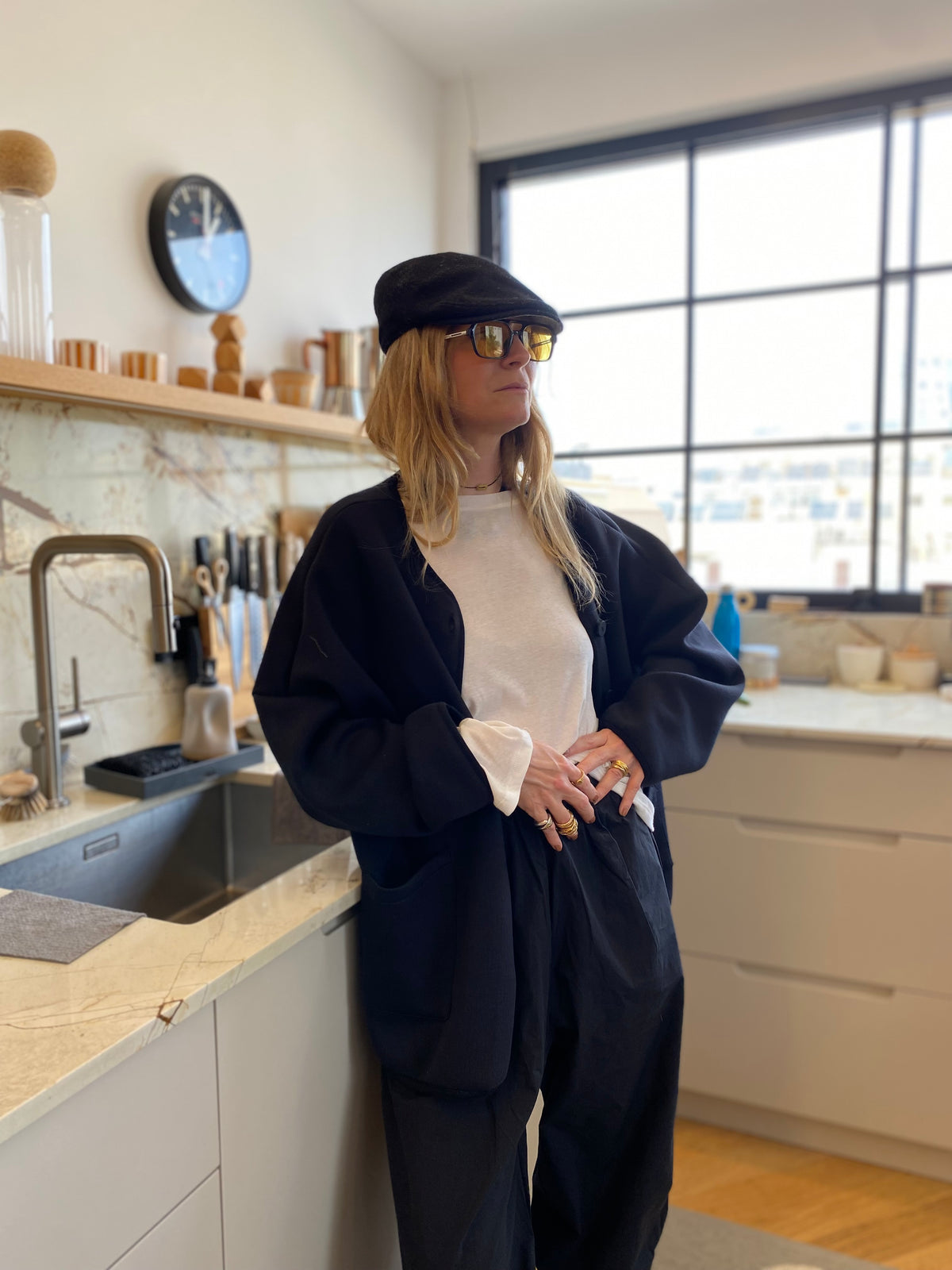 קרדיגן שחור