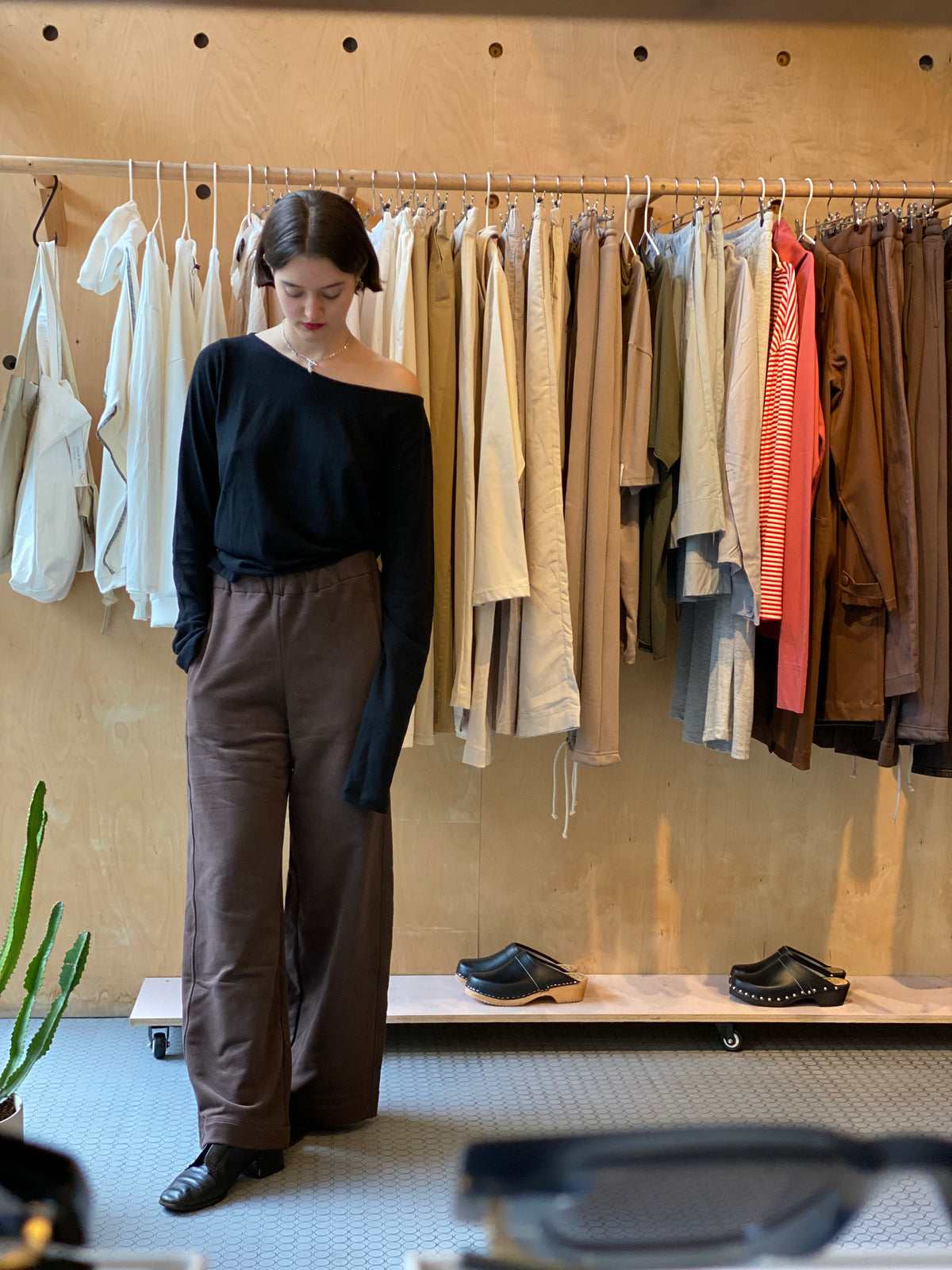 מכנסיי פריז חום