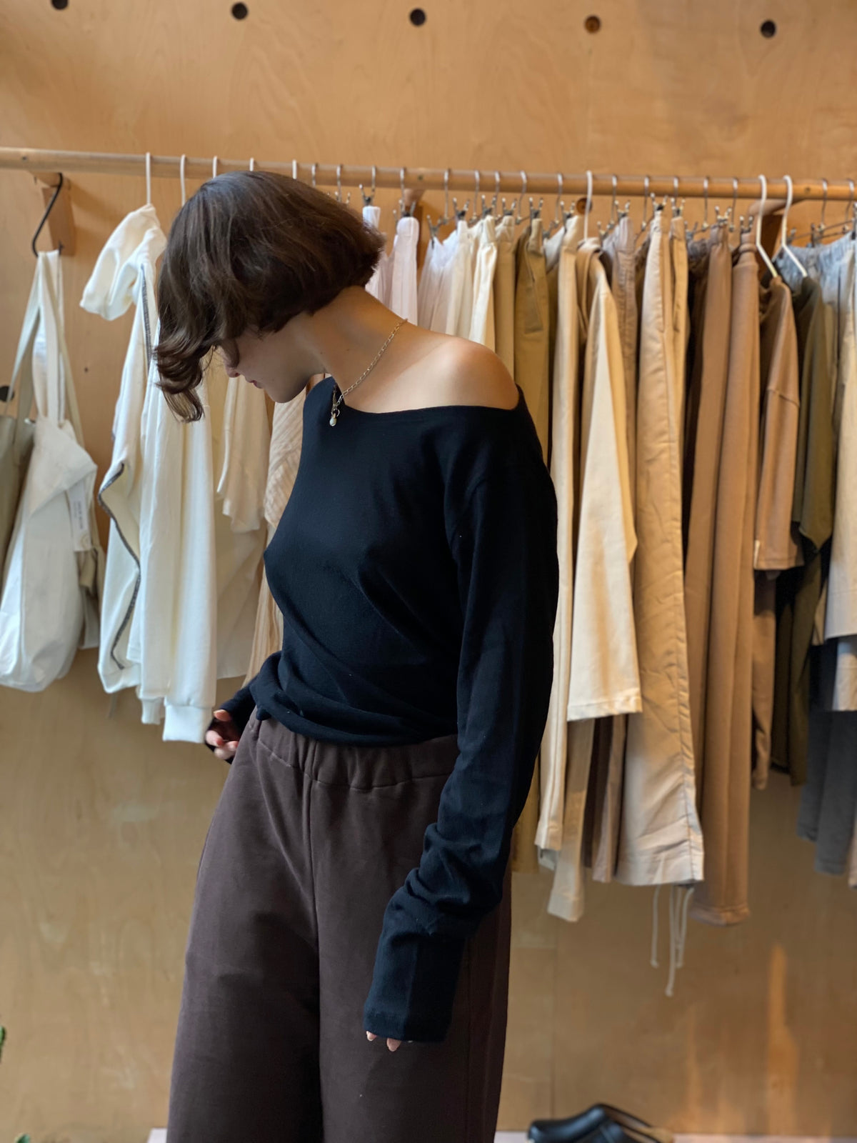 מכנסיי פריז חום