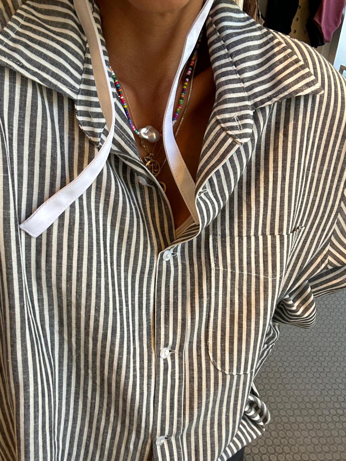 Button Down Shirt - Wide Stripes